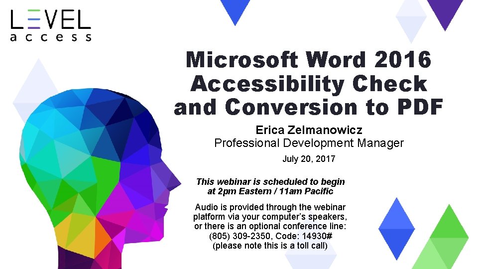 Microsoft Word 2016 Accessibility Check and Conversion to