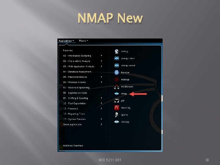 NMAP New MIS 5211. 001 38 