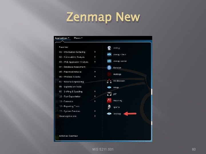 Zenmap New MIS 5211. 001 60 