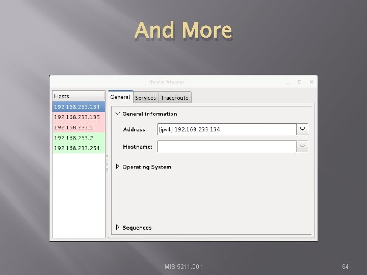 And More MIS 5211. 001 64 