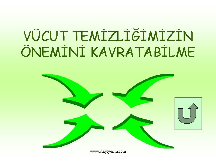 VÜCUT TEMİZLİĞİMİZİN ÖNEMİNİ KAVRATABİLME www. slaytyerim. com 
