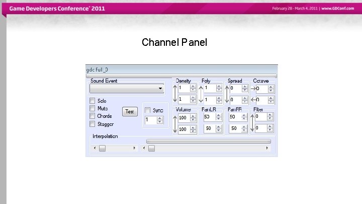 Channel Panel 