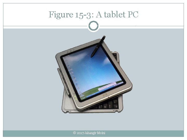 Figure 15 -3: A tablet PC © 2017 Jahangir Moini 