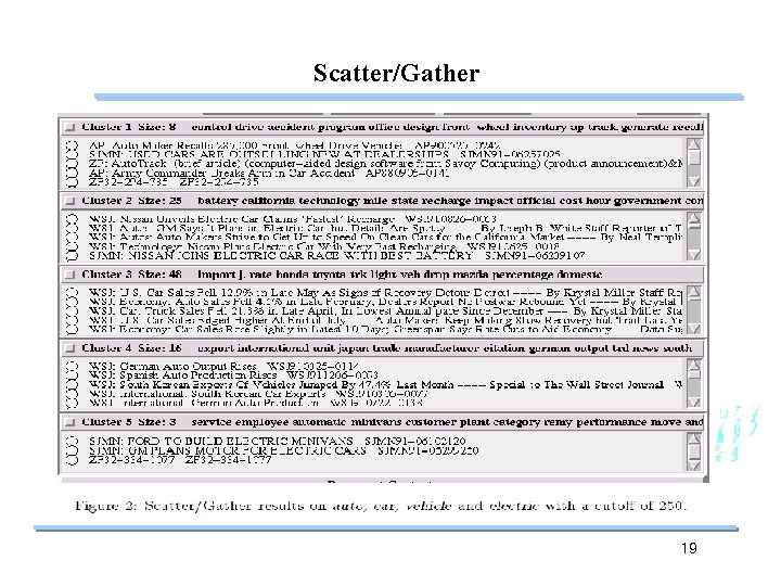 Scatter/Gather 19 