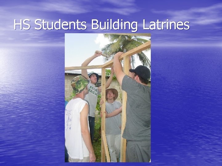 HS Students Building Latrines 