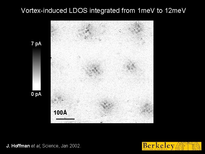 Vortex-induced LDOS integrated from 1 me. V to 12 me. V 7 p. A