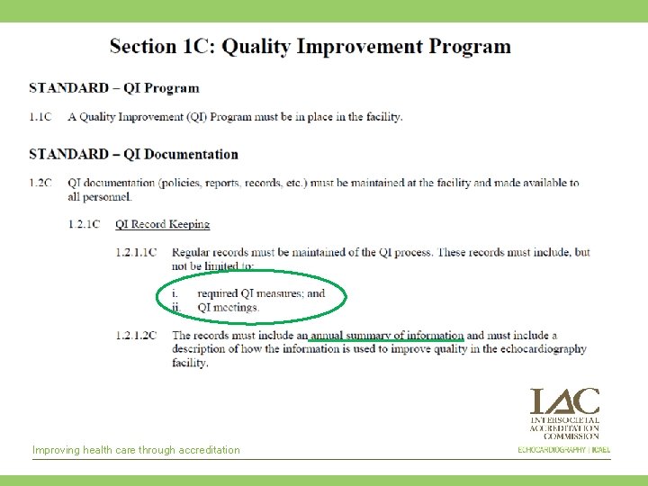 Improving health care through accreditation 