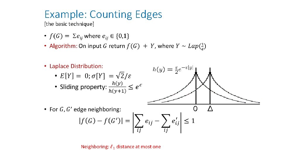 Example: Counting Edges [the basic technique] • 0 ∆ 