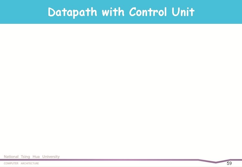 Datapath with Control Unit 59 