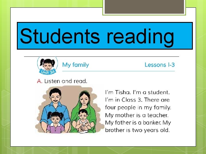 Students reading 