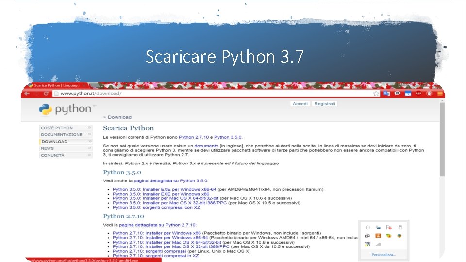 Scaricare Python 3. 7 