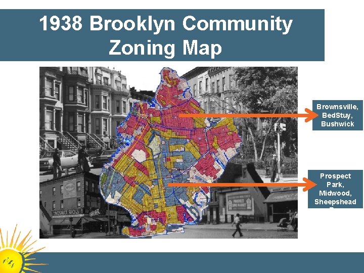 1938 Brooklyn Community Zoning Map Brownsville, Bed. Stuy, Bushwick Prospect Park, Midwood, Sheepshead Bay