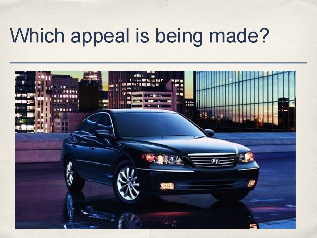 Which appeal is being made? 