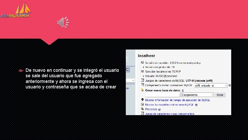 De nuevo en continuar y se integró el usuario se sale del usuario De nuevo en continuar y se integró el usuario se sale del usuario