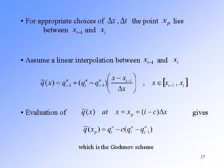 • For appropriate choices of between and the point • Assume a linear • For appropriate choices of between and the point • Assume a linear