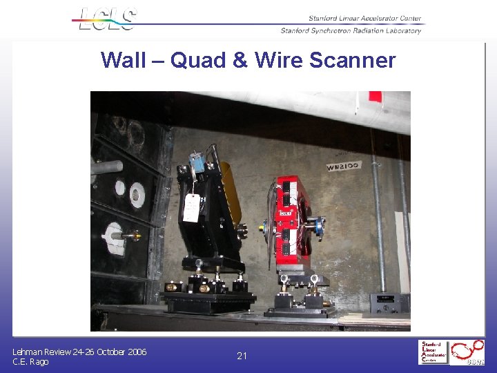 Wall – Quad & Wire Scanner Lehman Review 24 -26 October 2006 C. E.