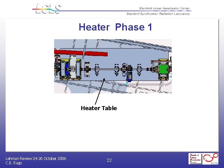 Heater Phase 1 Heater Table Lehman Review 24 -26 October 2006 C. E. Rago