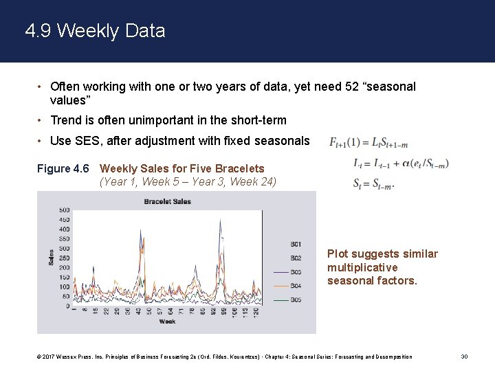 4. 9 Weekly Data • Often working with one or two years of data, 4. 9 Weekly Data • Often working with one or two years of data,