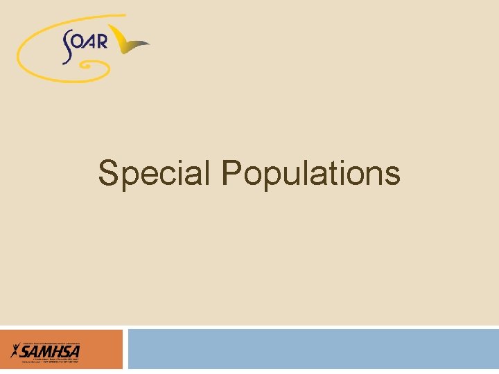 Special Populations 