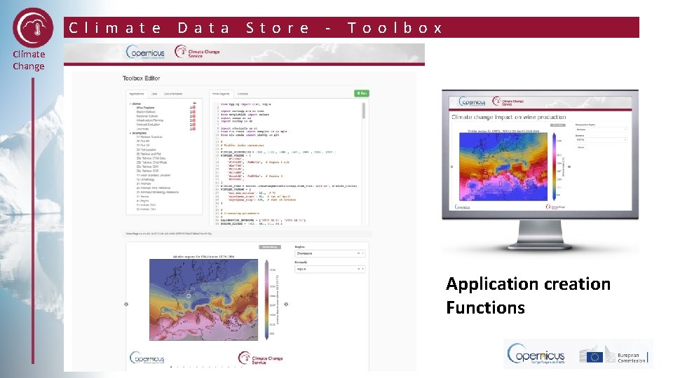Climate Data Store - Toolbox Climate Change Application creation Functions 