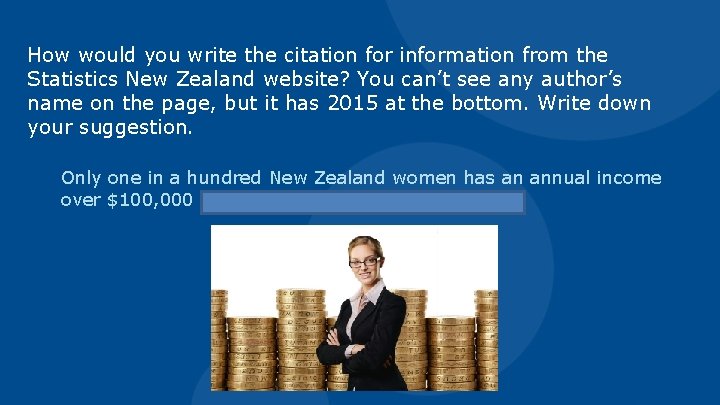 How would you write the citation for information from the Statistics New Zealand website?
