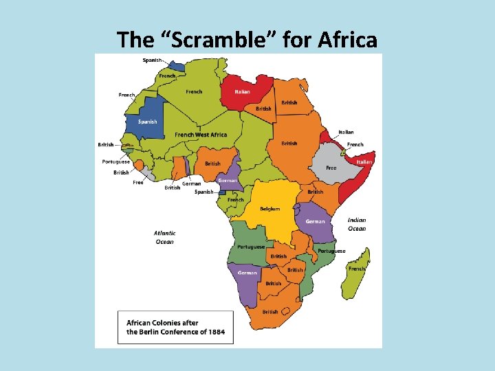 The “Scramble” for Africa 