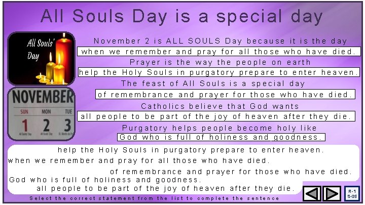 All Souls Day is a special day November 2 is ALL SOULS Day because