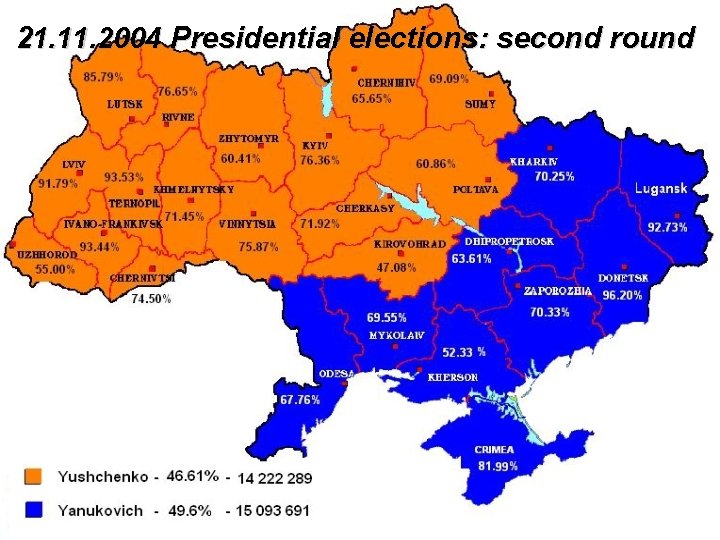 21. 11. 2004 Presidential elections: second round 