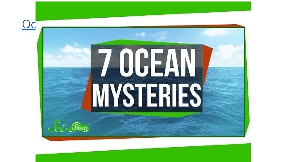 Ocean Mysteries 