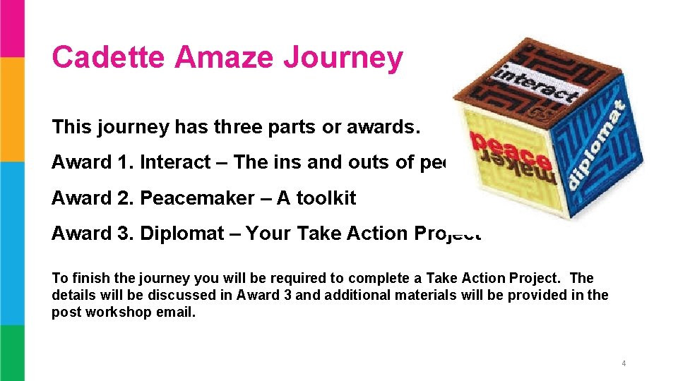 Cadette Amaze Journey This journey has three parts or awards. Award 1. Interact – Cadette Amaze Journey This journey has three parts or awards. Award 1. Interact –