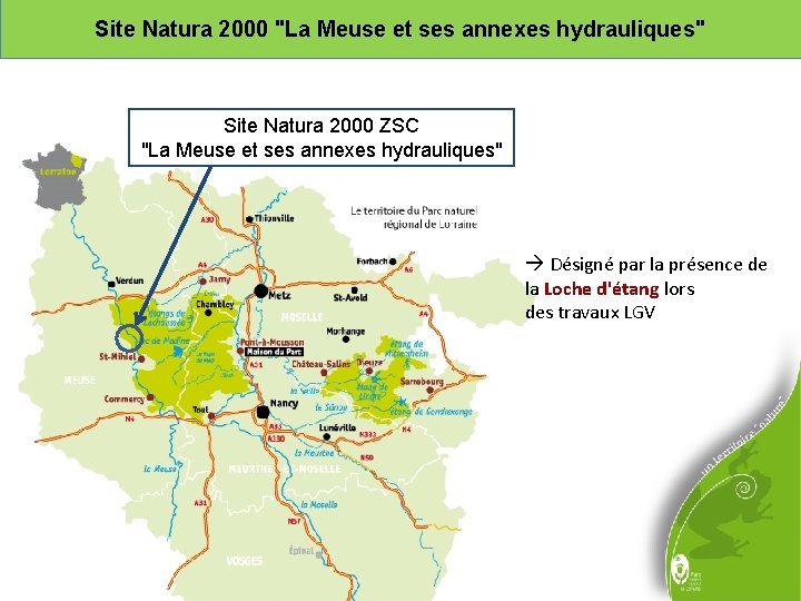 Site Natura 2000 "La Meuse et ses annexes hydrauliques" Site Natura 2000 ZSC "La