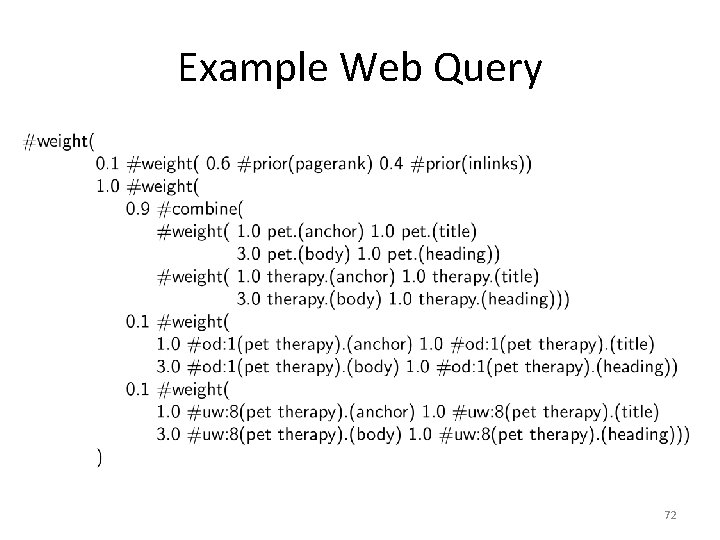 Example Web Query 72 
