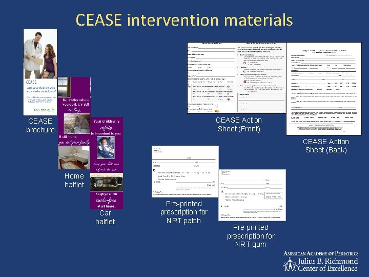 CEASE intervention materials CEASE Action Sheet (Front) CEASE brochure CEASE Action Sheet (Back) Home