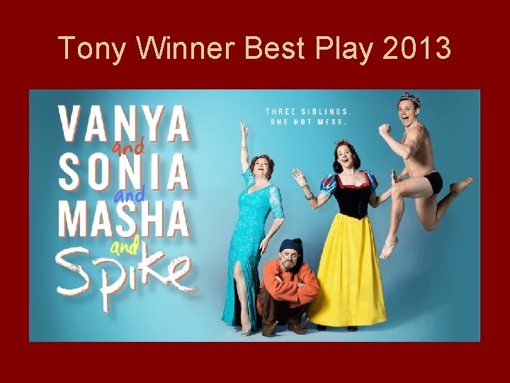 Tony Winner Best Play 2013 