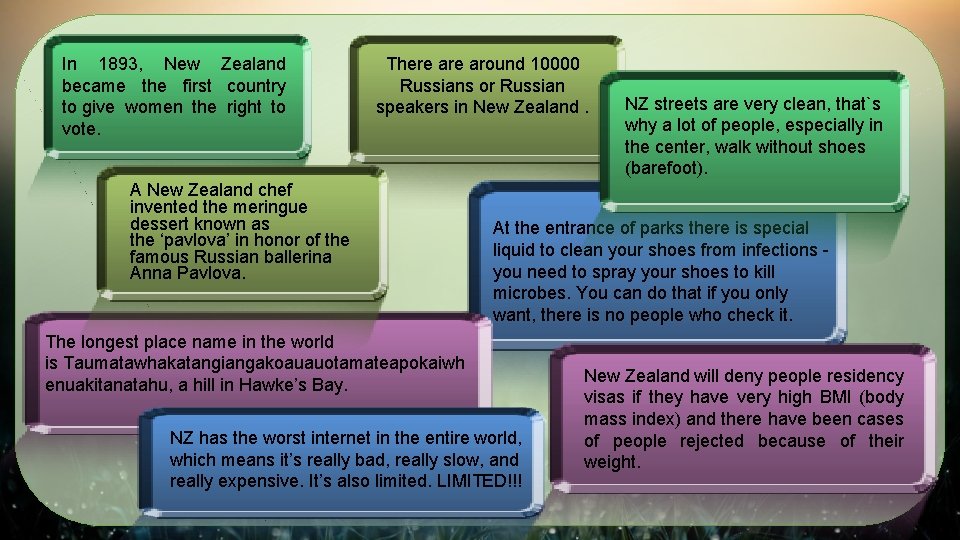 In 1893, New Zealand became the first country to give women the right to