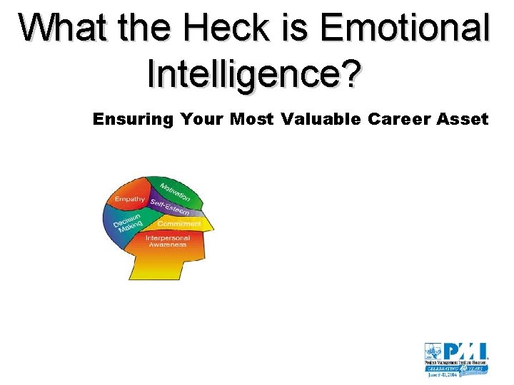 What the Heck is Emotional Intelligence? Ensuring Your Most Valuable Career Asset 