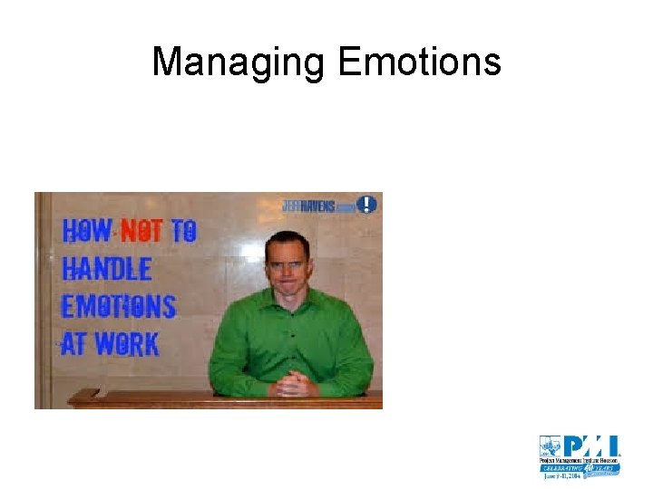 Managing Emotions 