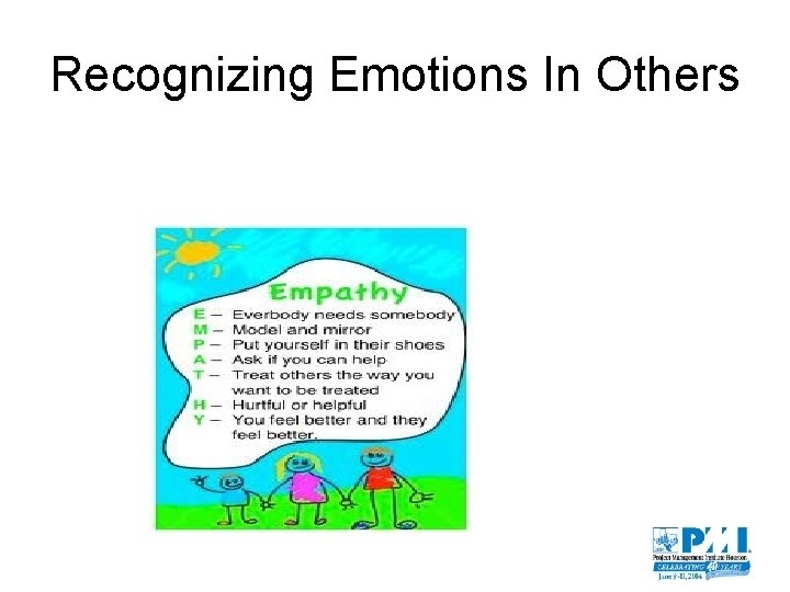 Recognizing Emotions In Others 