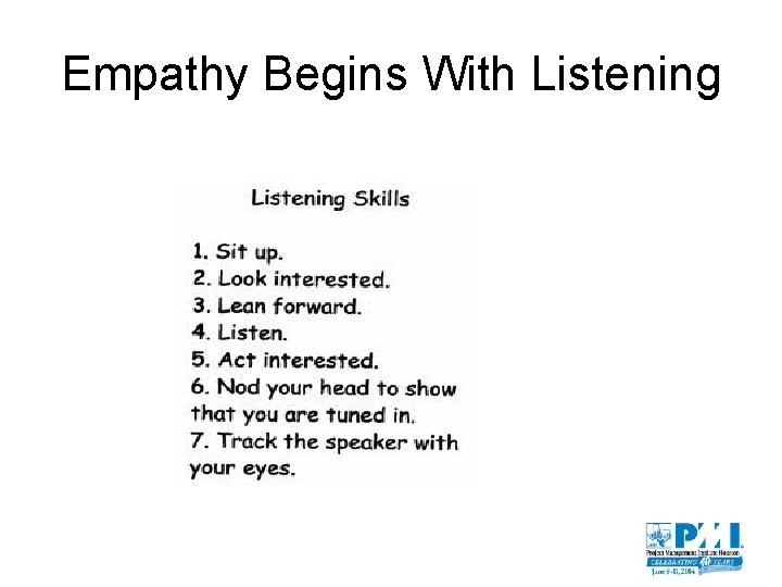 Empathy Begins With Listening 