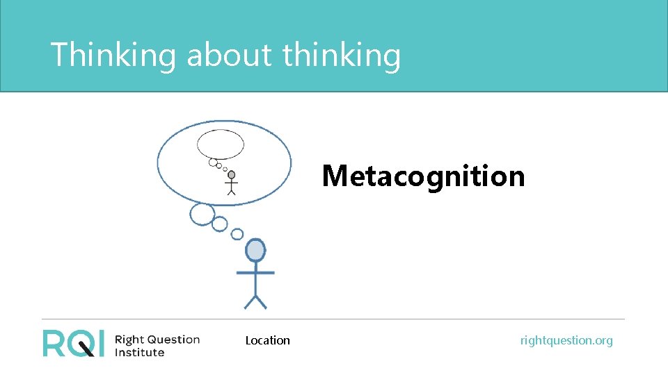Thinking about thinking Metacognition Location rightquestion. org 