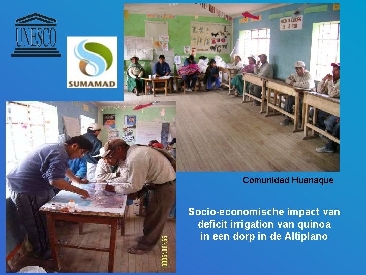 Comunidad Huanaque Socio-economische impact van deficit irrigation van quinoa in een dorp in de