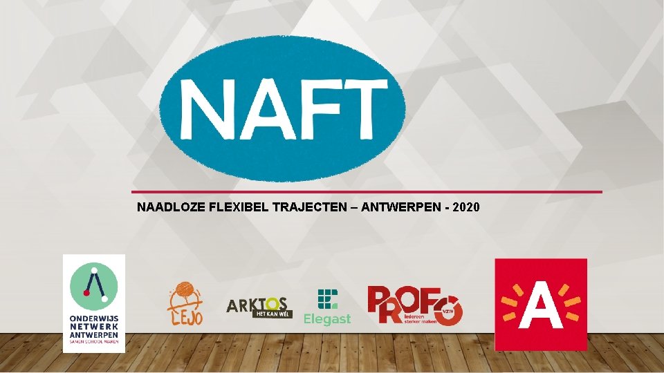 NAADLOZE FLEXIBEL TRAJECTEN – ANTWERPEN - 2020 