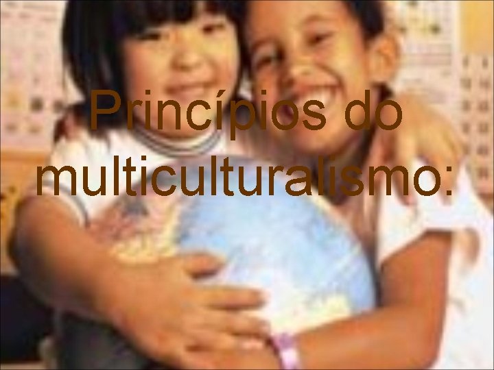 Princípios do multiculturalismo: 