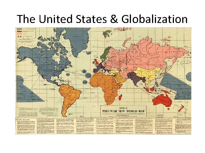 The United States & Globalization 