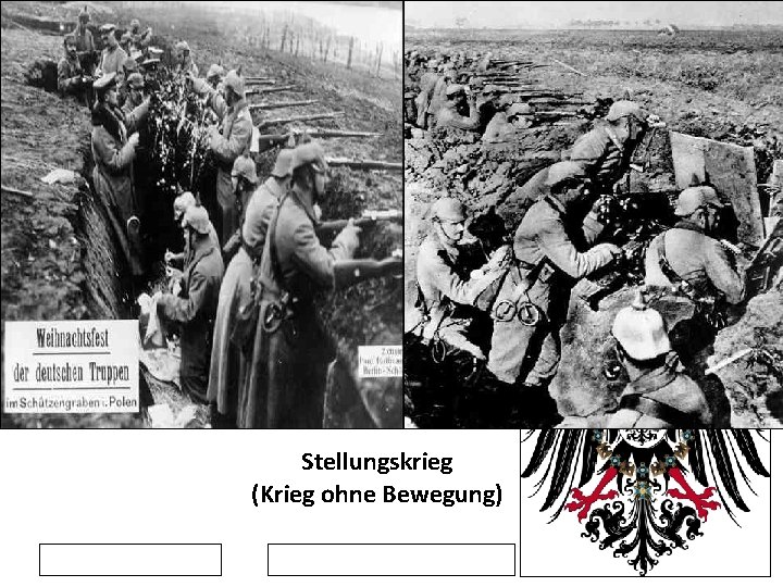 Stellungskrieg (Krieg ohne Bewegung) 