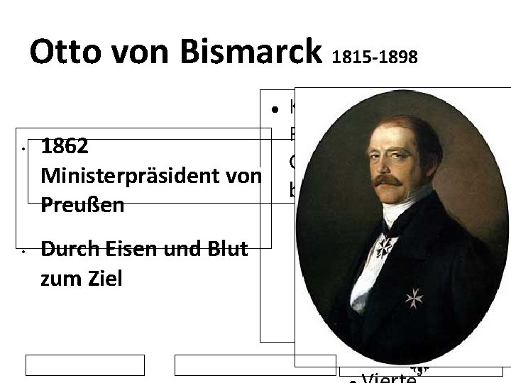 Otto von Bismarck 1815 -1898 Klicken Sie, um die Formate des 1862 Gliederungstextes zu