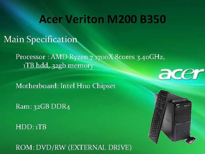 Basic Info Hardware Meaning that the hard are