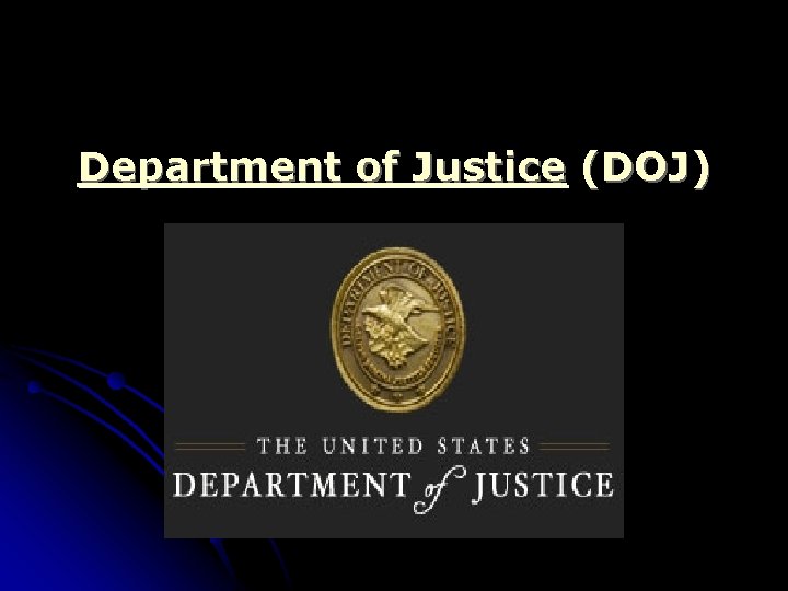 Department of Justice (DOJ) 