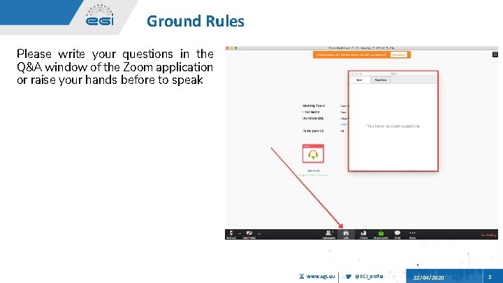 Ground Rules Please write your questions in the Q&A window of the Zoom application