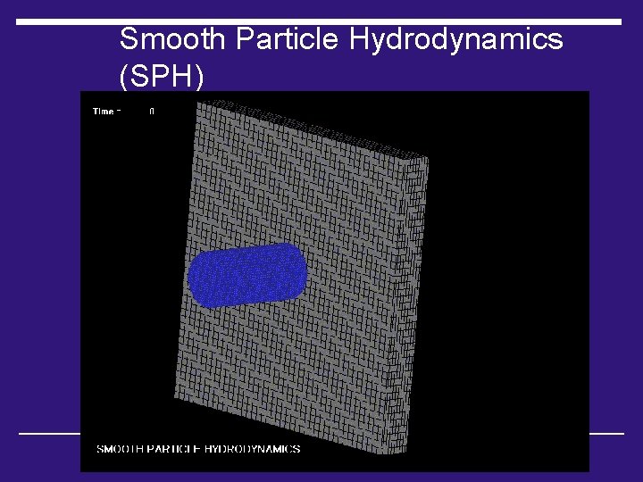 Smooth Particle Hydrodynamics (SPH) 